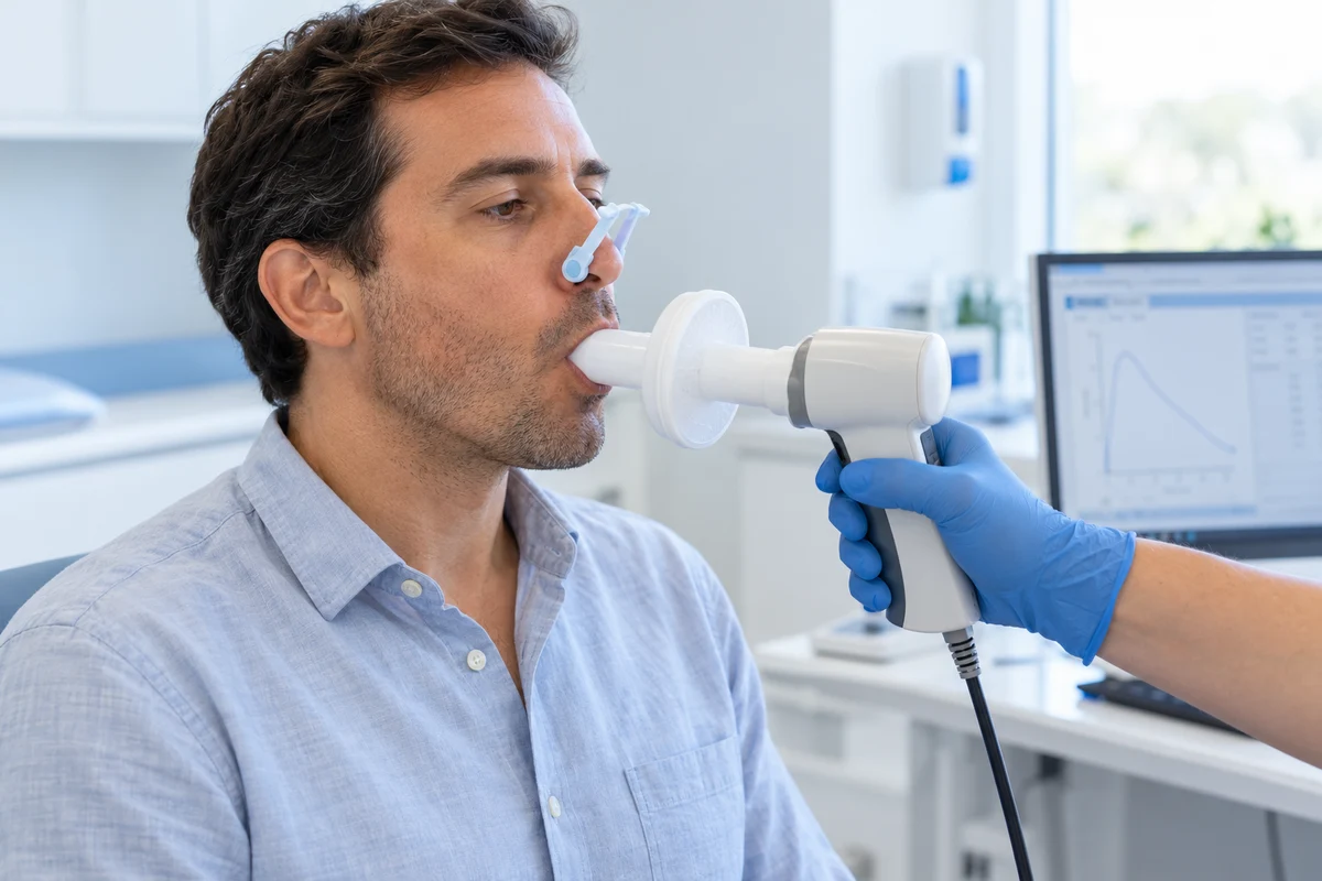 Imagem ilustrativa de Espirometria (Prova de Função Pulmonar)