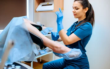 Imagem representativa: Cauterização de HPV